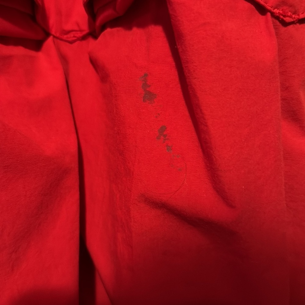 Vintage 80s American Eagle Barn Jacket Red Plaid Linging Pockets Zip FUC Flaw - Picture 15 of 16